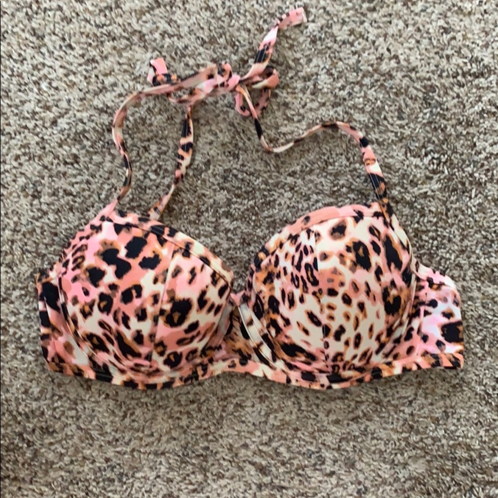 Pink Leopard Victoria’s Secret Bathing Suit Top